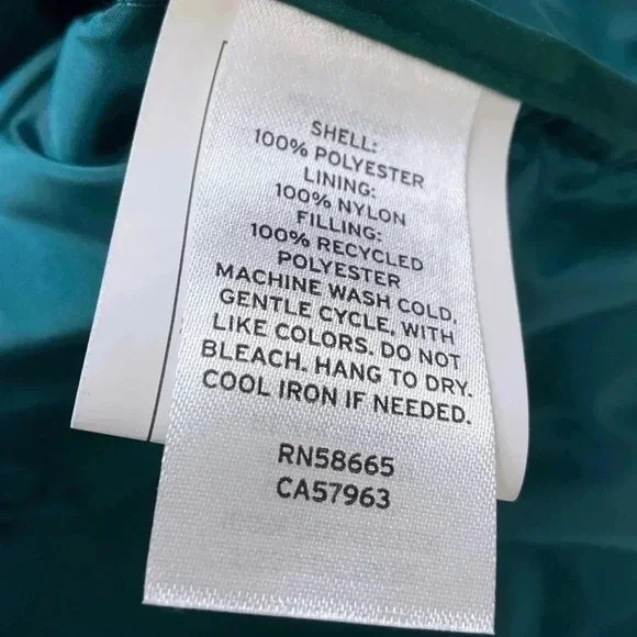 NWT Nordstrom Teal Green Stand Collar Vest.   size 3x - Picture 4 of 8